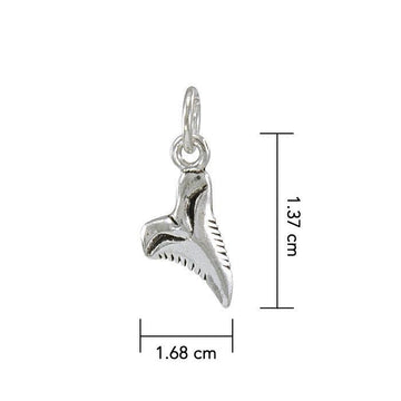 Shark Tooth Sterling Silver Charm TC491 - Jewelry